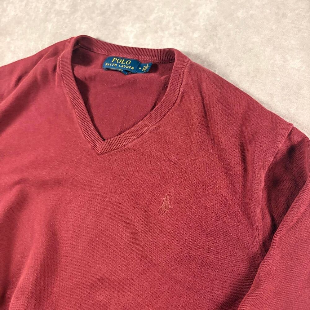 polo ralph lauren prima cotton burgundy sweater